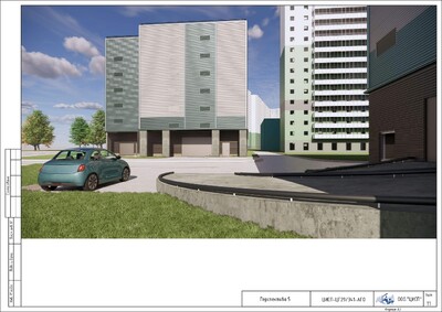 Надземная автостоянка закрытого типа на 303 м/места