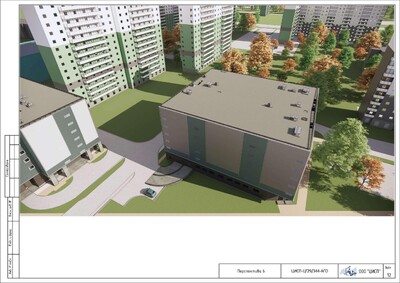 Надземная автостоянка закрытого типа на 300 м/места